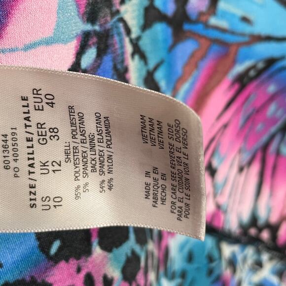 Magicsuit Social Butterfly Rita Top Blue/Multi 10 retail $126 - Picture 10 of 12